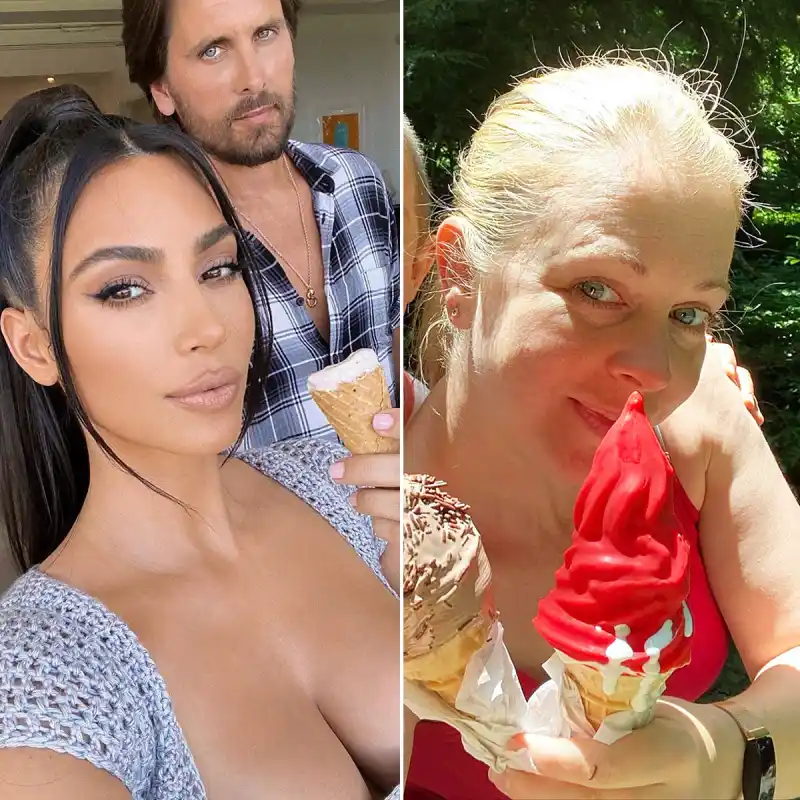 Kim Kardashian Melissa Joan Hart ice cream