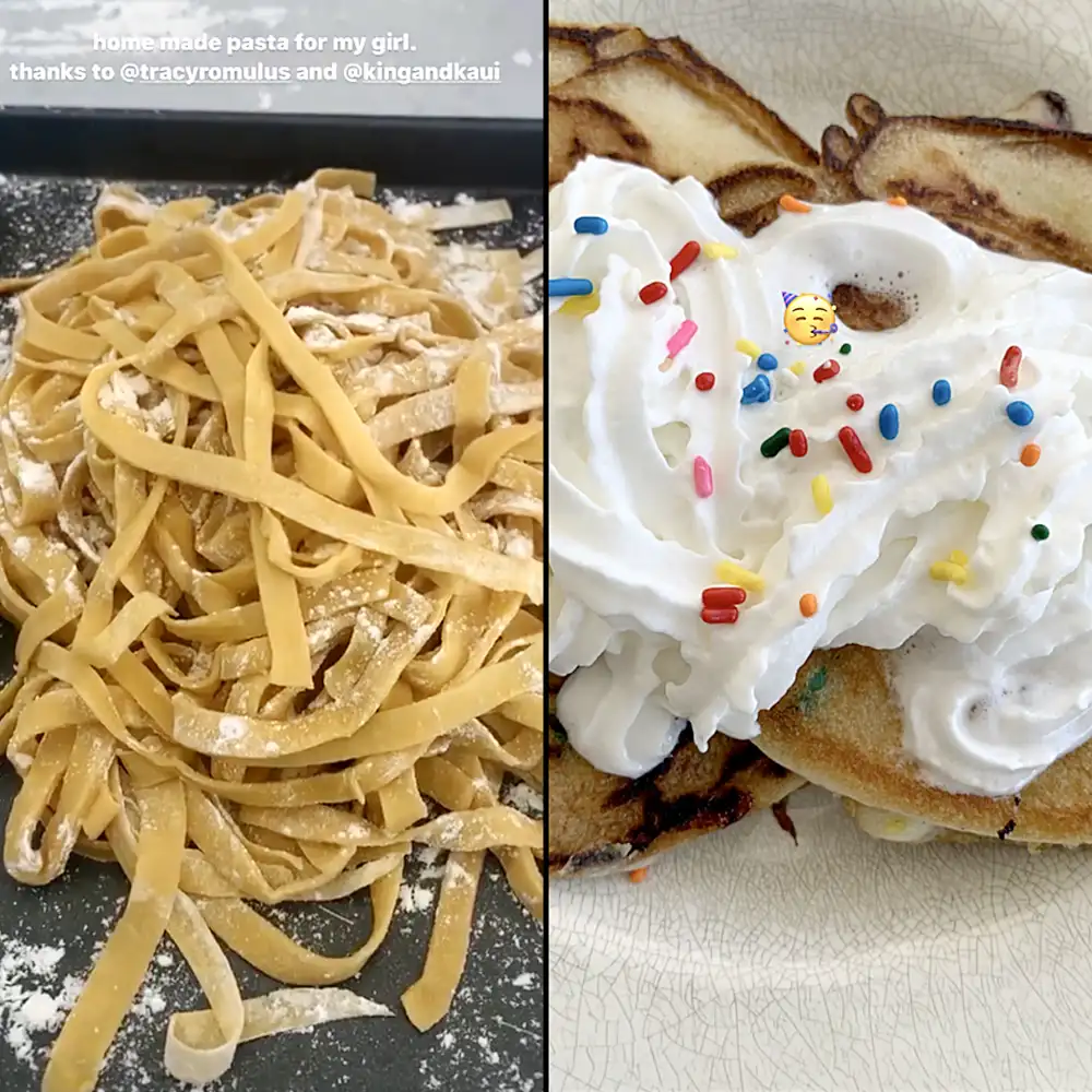 Kourtney Kardashian Makes Pancakes Pasta Penelope Birthday