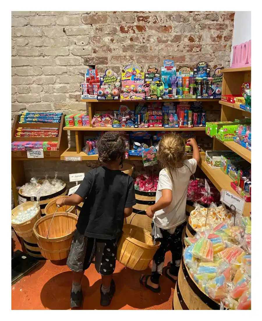 Candy Store Kourtney Kardashian Takes Saint and North to Balboa Island for Cousins Trip Amid Kanye Drama