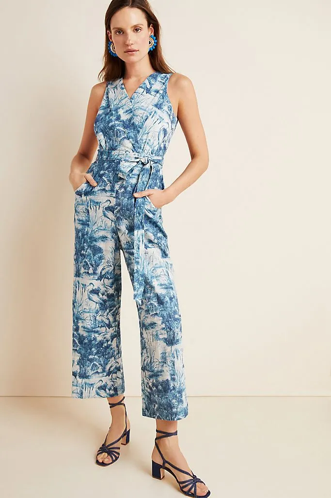 Landscape Linen Jumpsuit