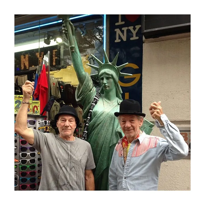 March 2014 Patrick Stewart and Ian McKellen BFF Moments