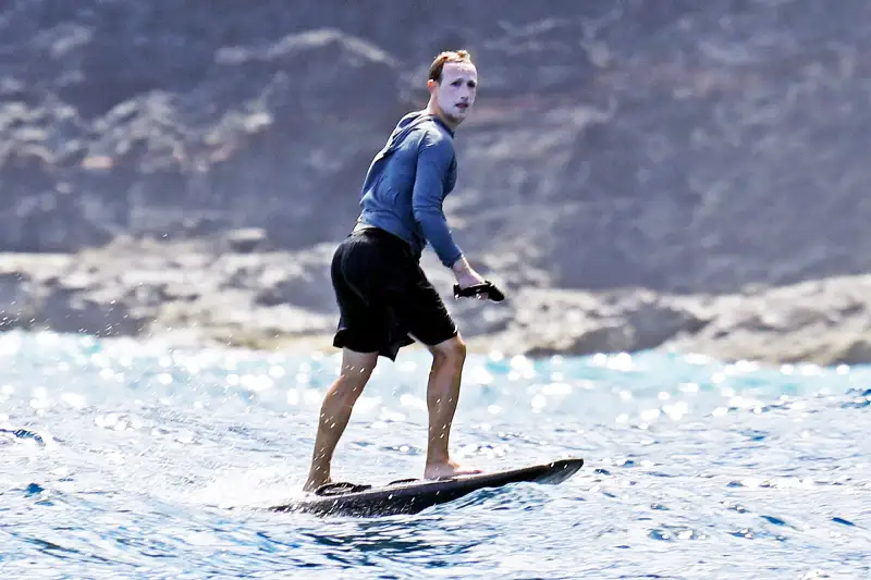 Mark Zuckerberg Spooks the Internet With Too Much Sunscreen on His Face in Hawaii
