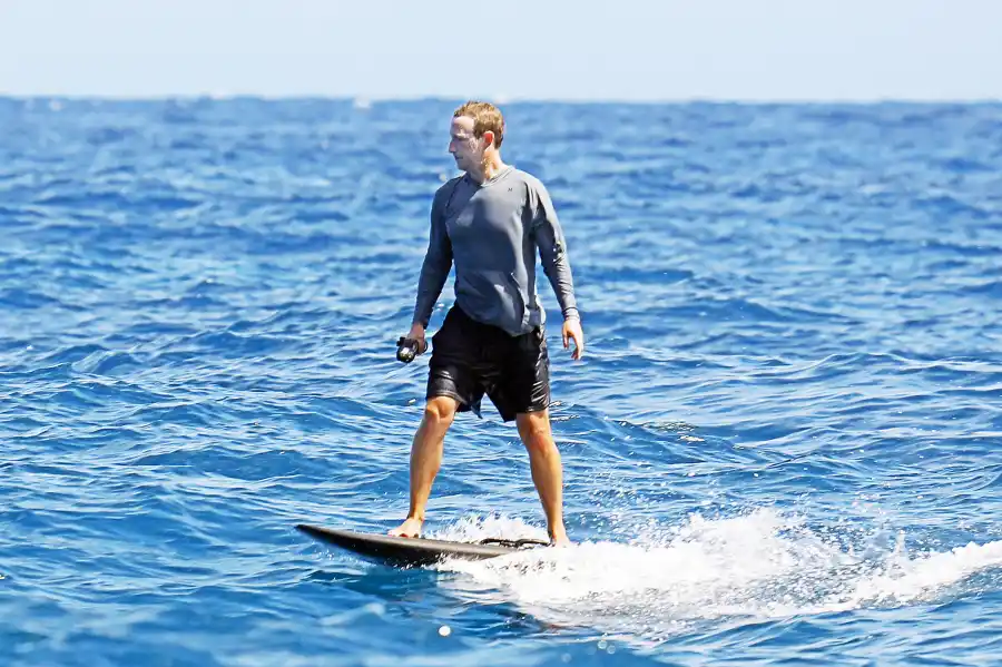 Mark Zuckerberg Spooks the Internet With Too Much Sunscreen on His Face in Hawaii