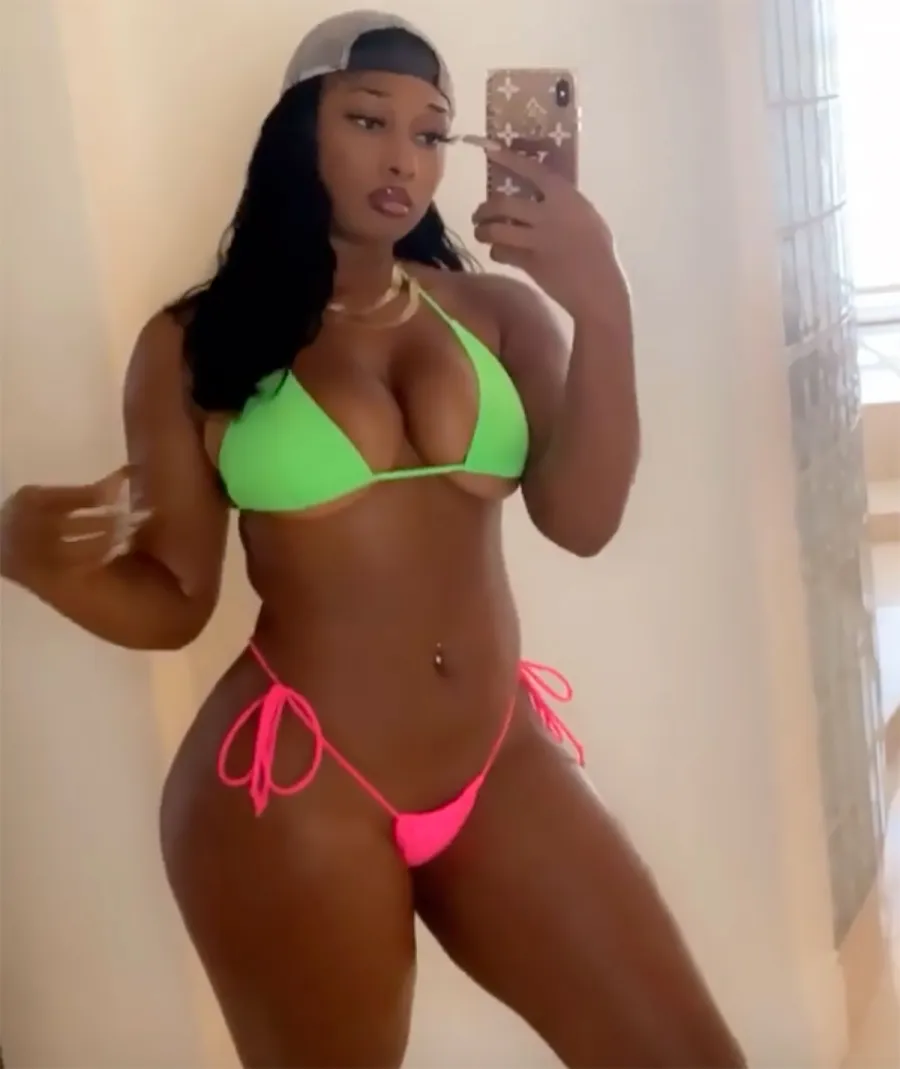 Megan Thee Stallion Dazzles in a Sexy Neon Bikini