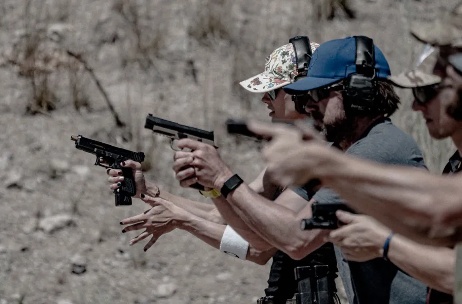 Meghan King Learns to Shoot a Gun With Her Christian Schauf