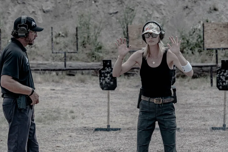 Meghan King Learns to Shoot a Gun With Her Christian Schauf