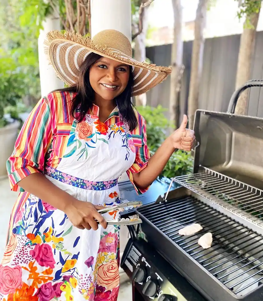 Mindy Kaling Stars Who Love To BBQ