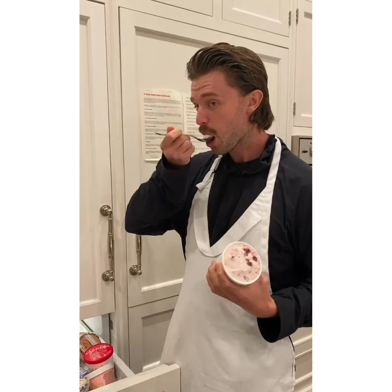 Patrick Schwarzenegger Salt & Straw's Bone Marrow and Smoked Cherries Ice Cream