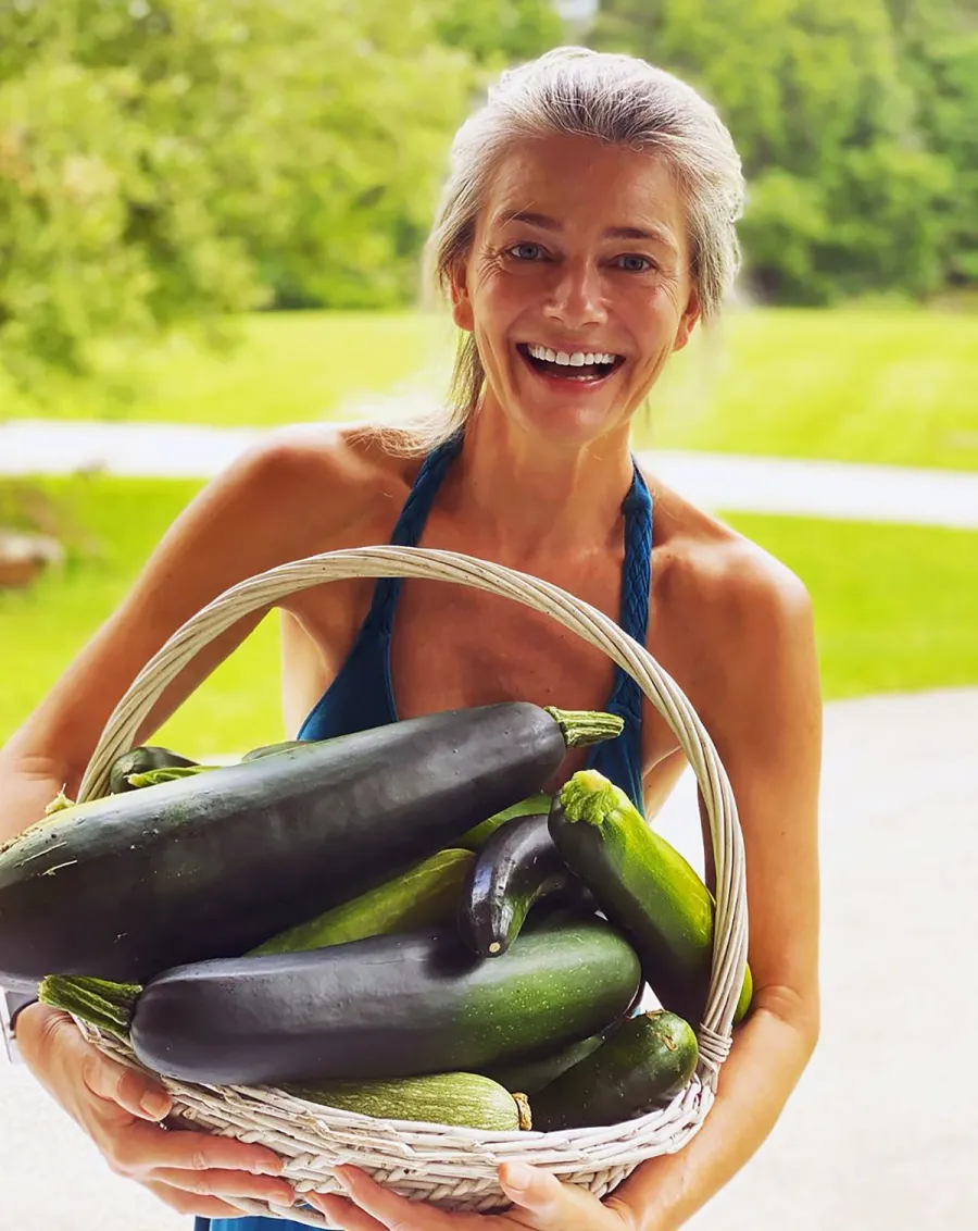 Paulina Porizkova Goes Makeup-Free to Show Off 'Monster Zucchini'