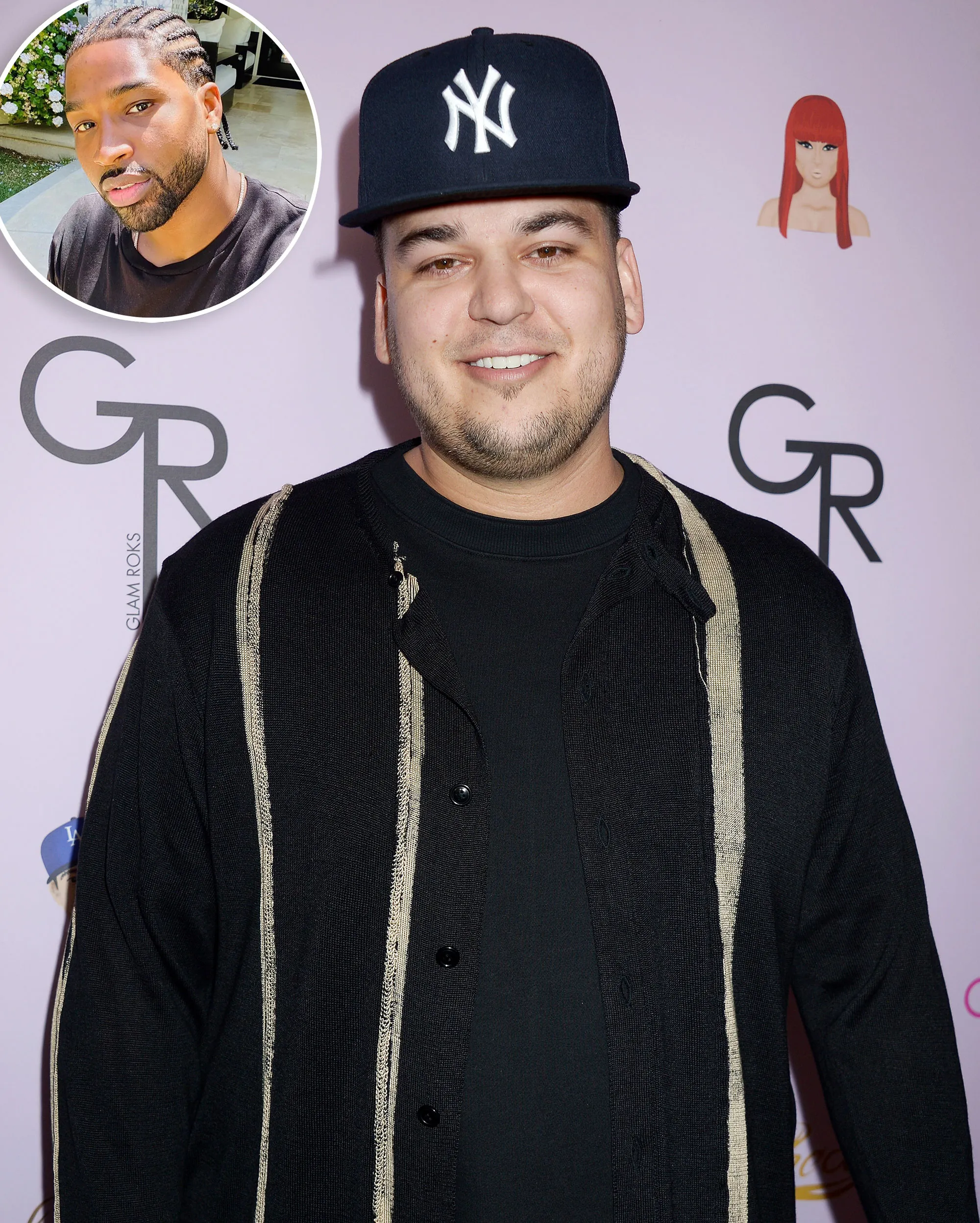 Rob Kardashian Trolls Tristan Thompson's New Braided Hairstyle