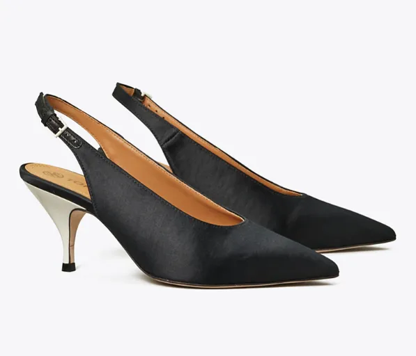 Satin Slingback Pump