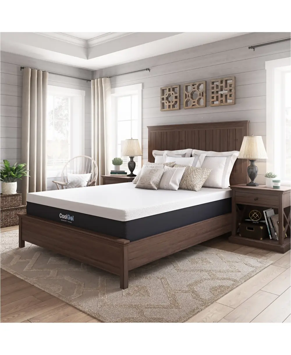 Sleep Trends Ladan 12" Cool Gel Memory Foam Plush Mattress