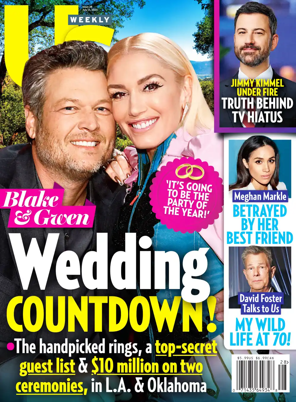 David Foster Netflix Documentary Luxury Handbag Shopping Issue 2820 Cover Blake Shelton and Gwen Stefani Wedding Countdown