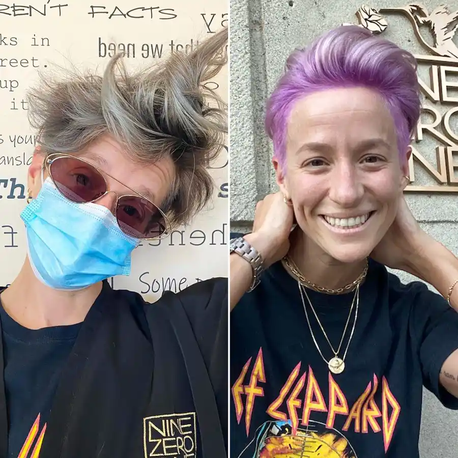 Megan Rapinoe Freshens Up Her Purple Strands