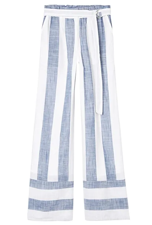 find. Women's High Waist Wide-Leg Wide Stripe Pants
