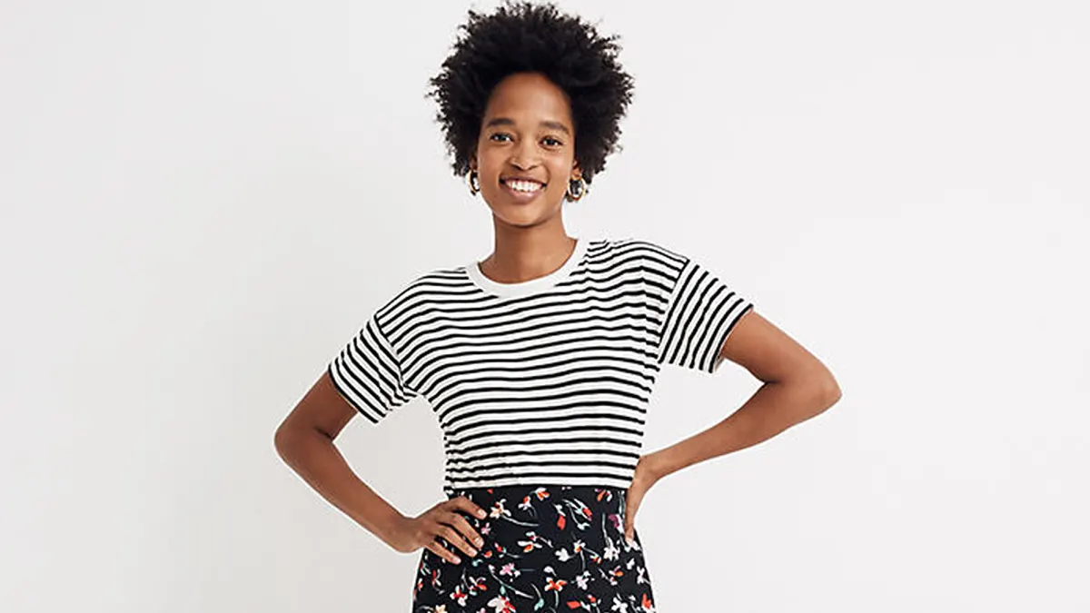 Midi Slip Skirt in Drifting Flowers