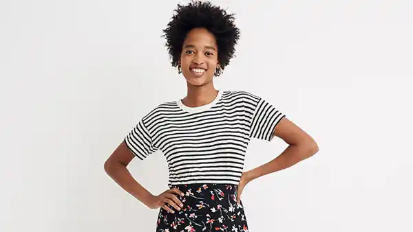 Midi Slip Skirt in Drifting Flowers