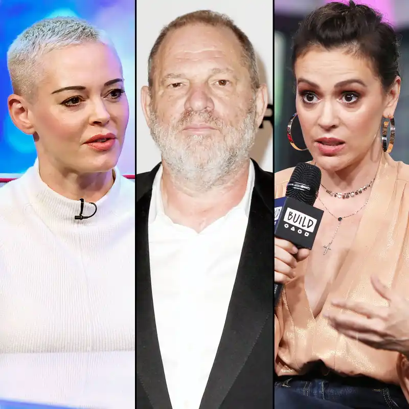 Rose McGowan Harvey Weinstein and Alyssa Milano Charmed Drama Timeline