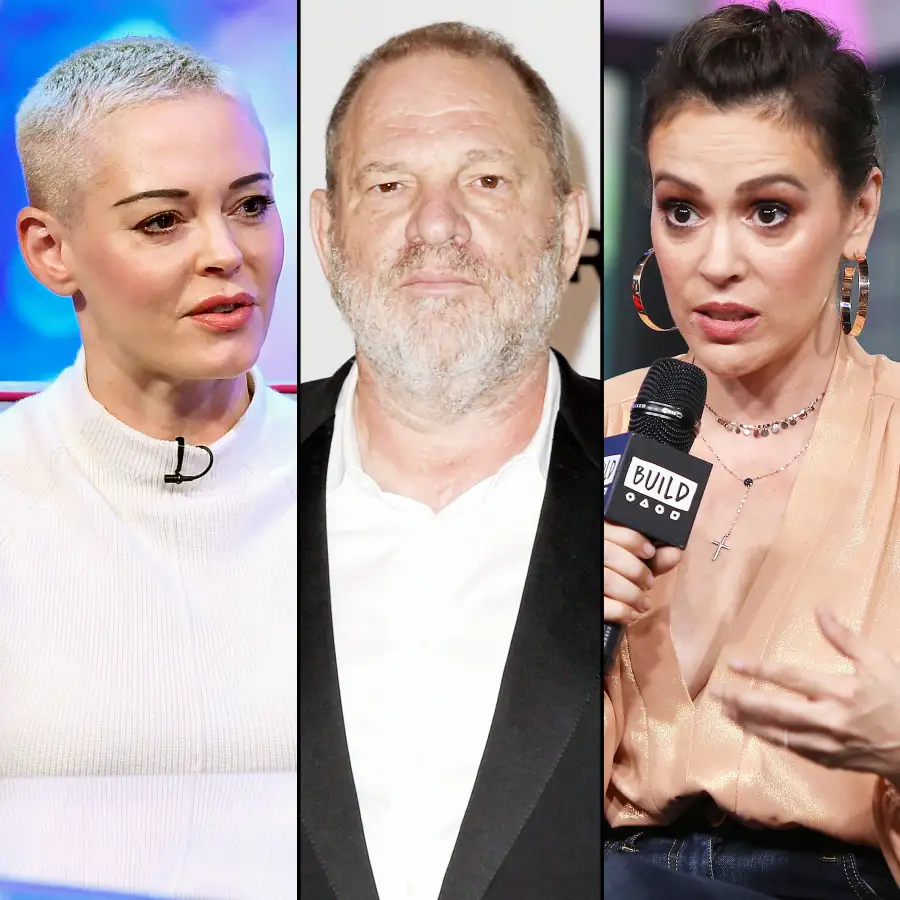 Rose McGowan Harvey Weinstein and Alyssa Milano Charmed Drama Timeline