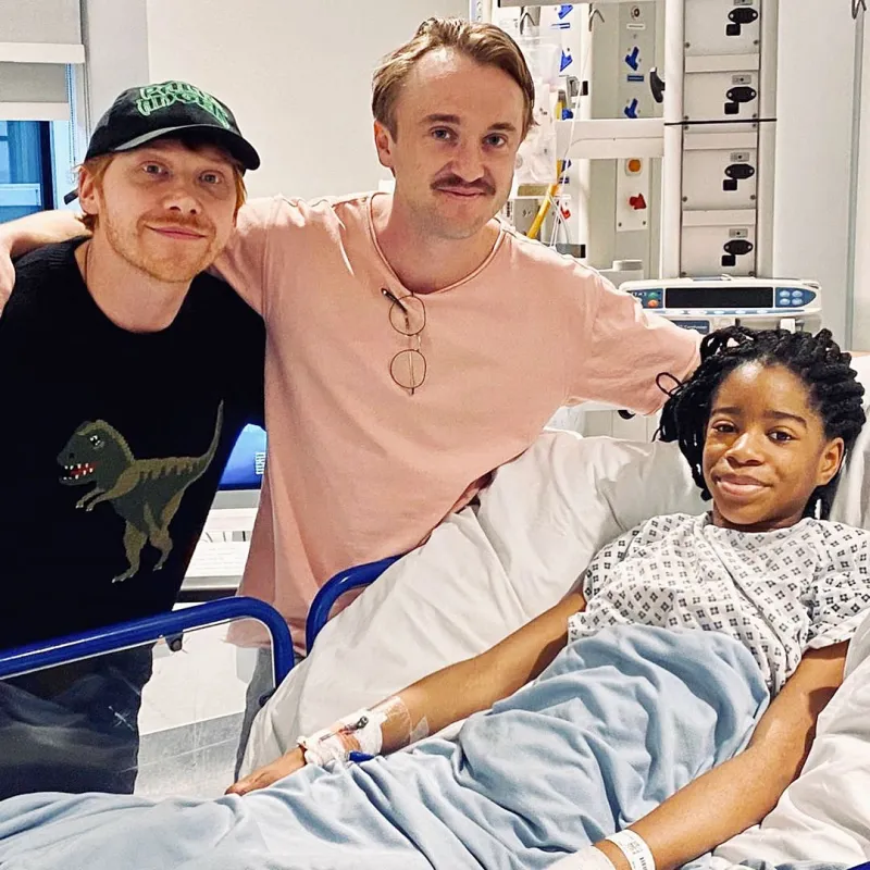 Rupert Grint and Tom Felton Harry Potter Stars Reunite Over the Years