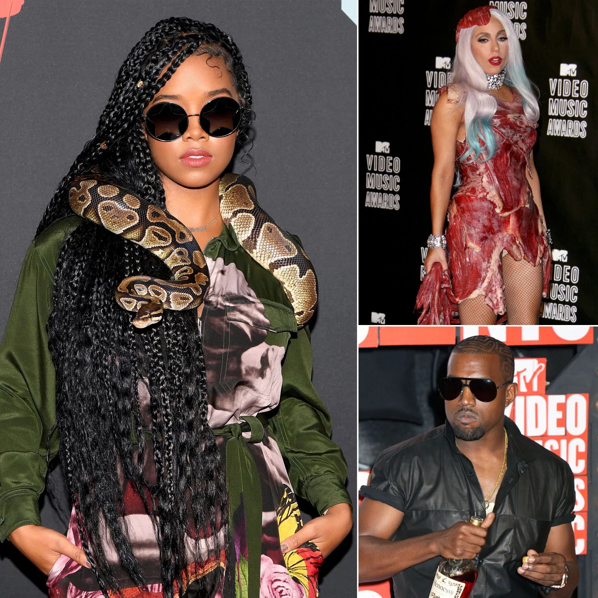 From Snakes to Meat Purses, See the All-Time Craziest VMAs Accessories