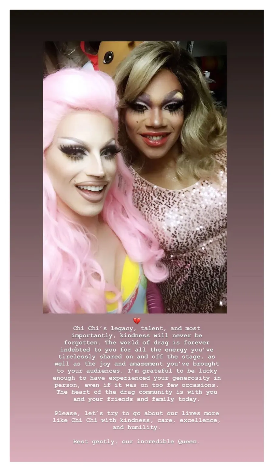 Aquaria Drag Race Stars Mourn Chi Chi DeVayne