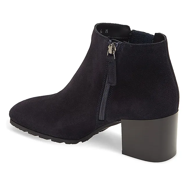 Aquatalia Weatherproof Block Heel Bootie (Navy)