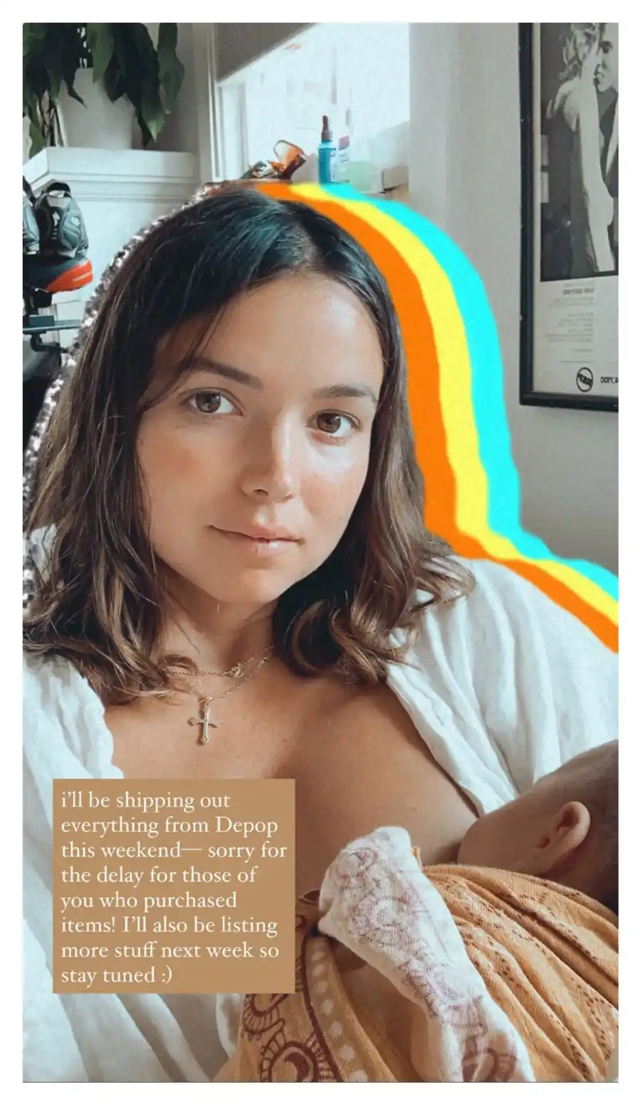 Bekah Martinez Breast-Feeding Colorful Filter