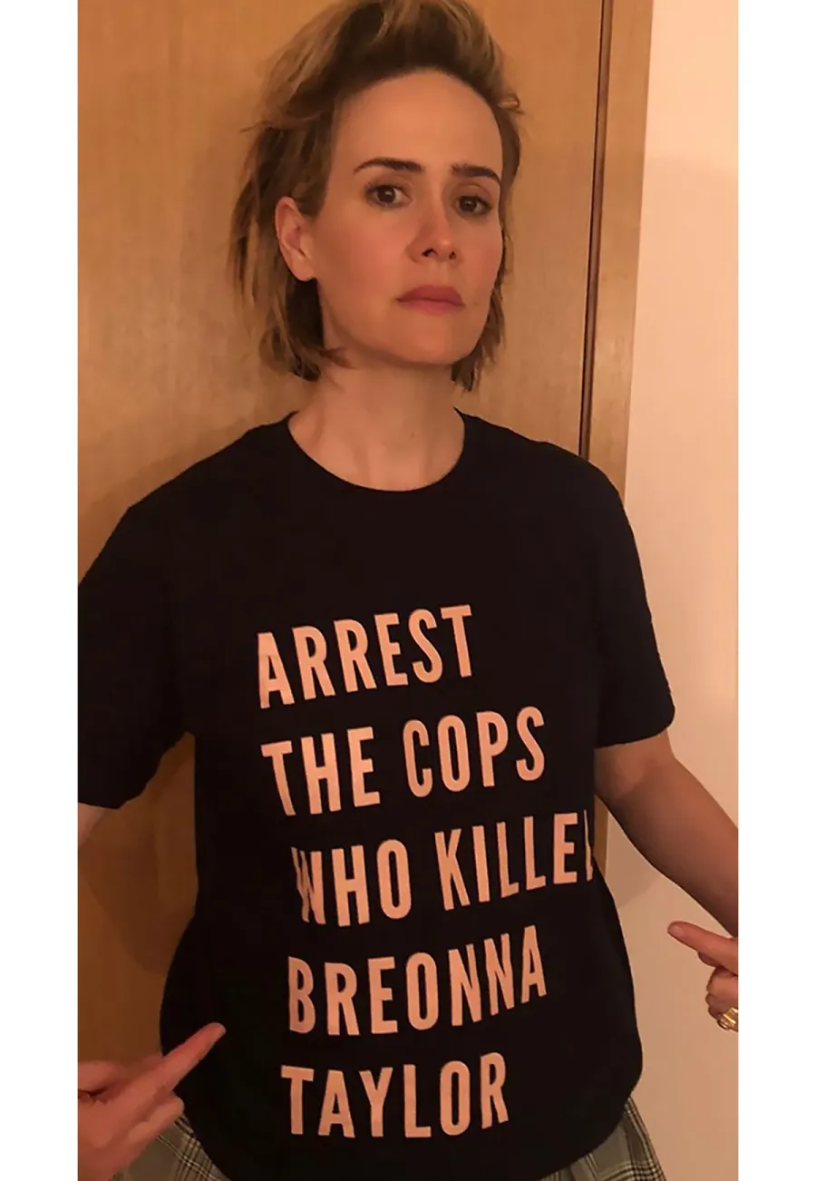 The Black T-Shirt With a Message Celebs Are Wearing All Over IG