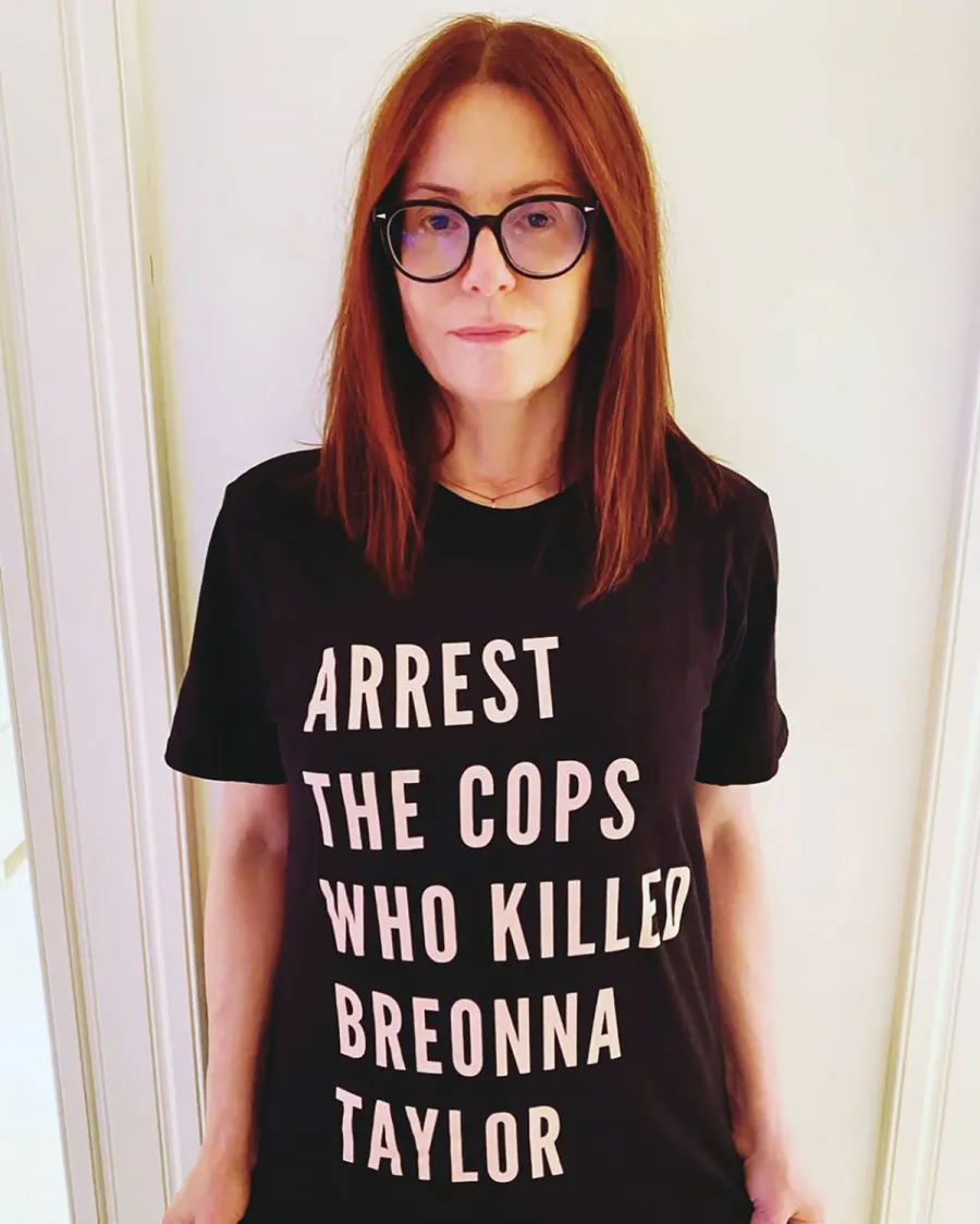 The Black T-Shirt With a Message Celebs Are Wearing All Over IG