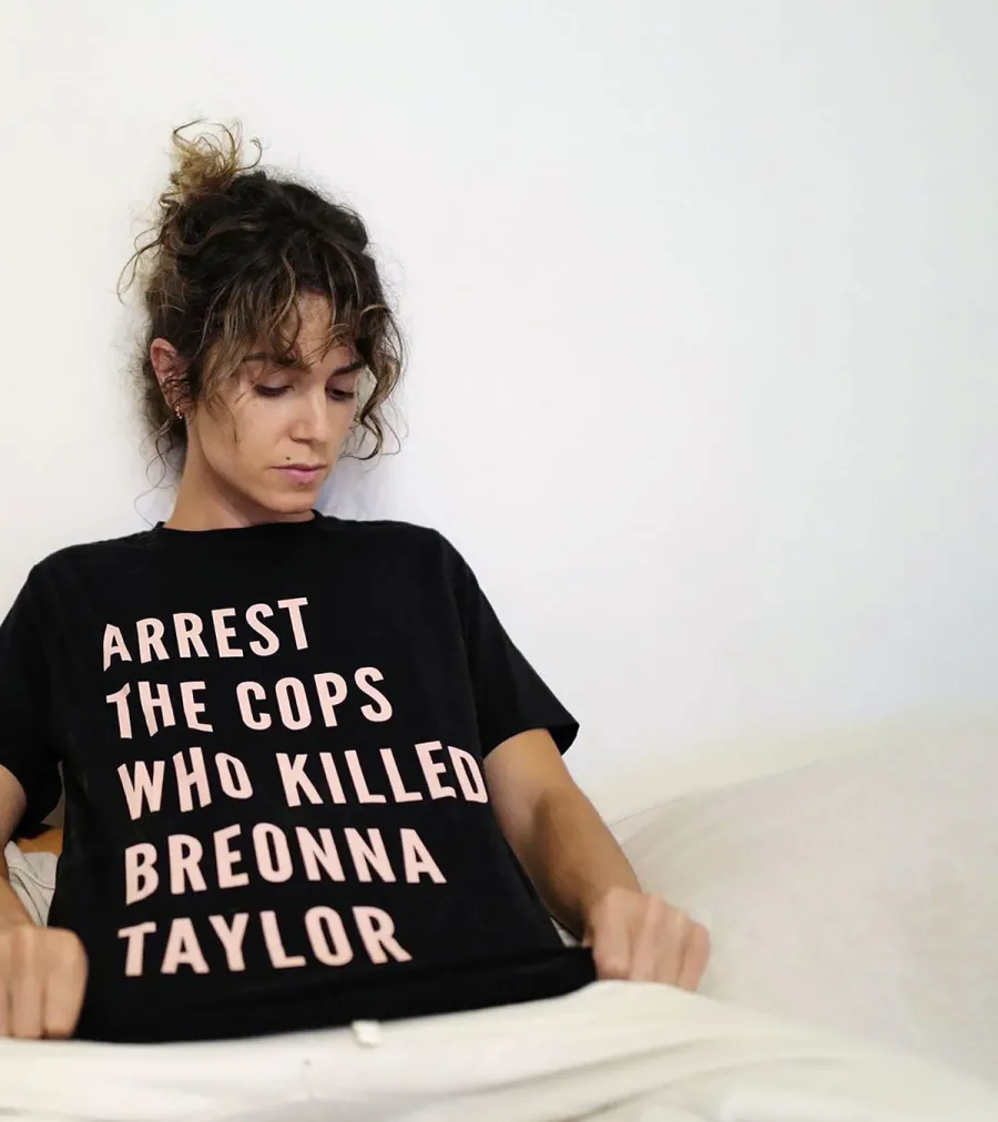 The Black T-Shirt With a Message Celebs Are Wearing All Over IG