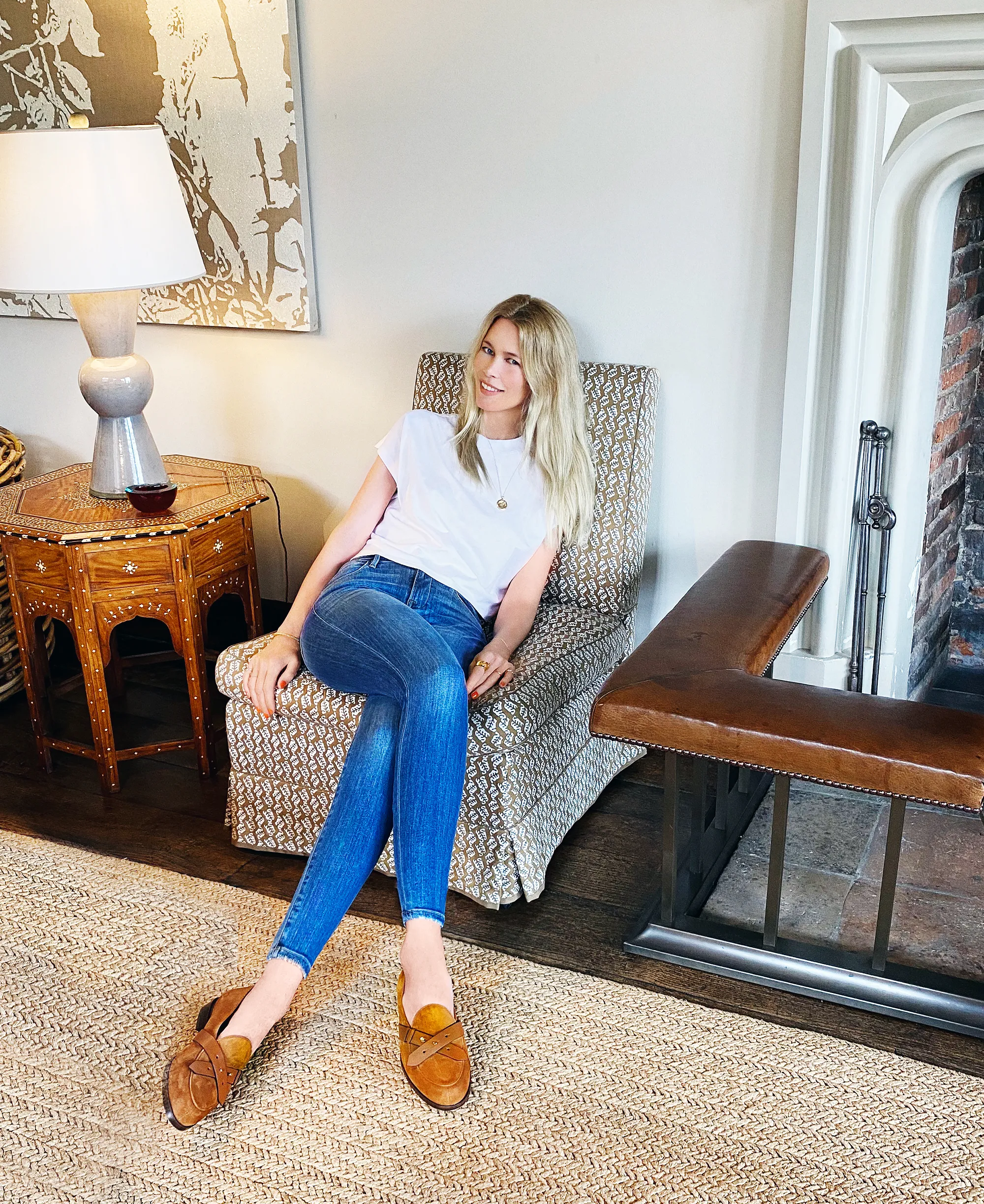 Claudia Schiffer Celebrates Her 50th Birthday With a New Jean Collaboration