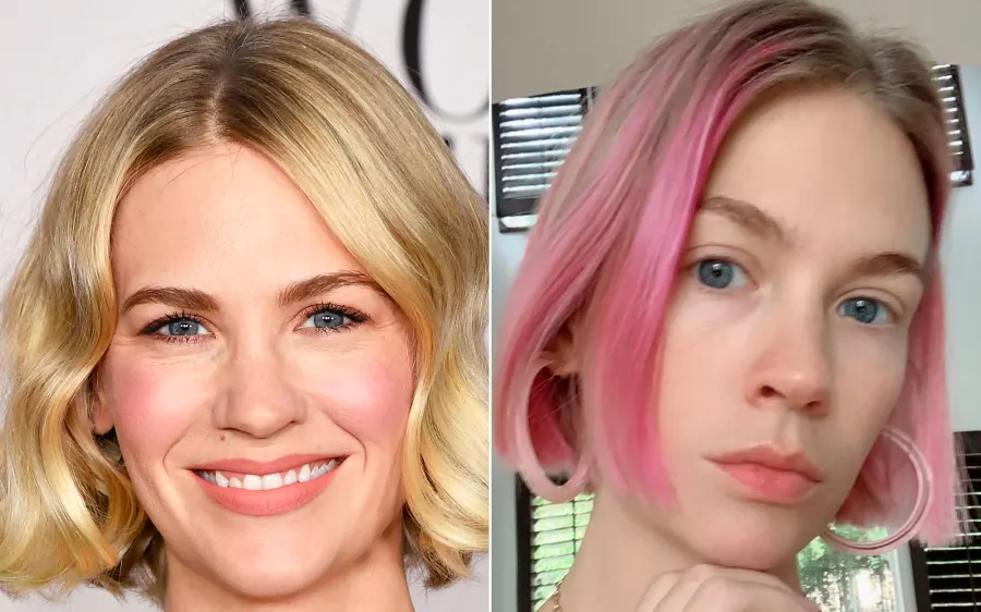 January Jones Now Has Pink Hair and It Looks Amazing