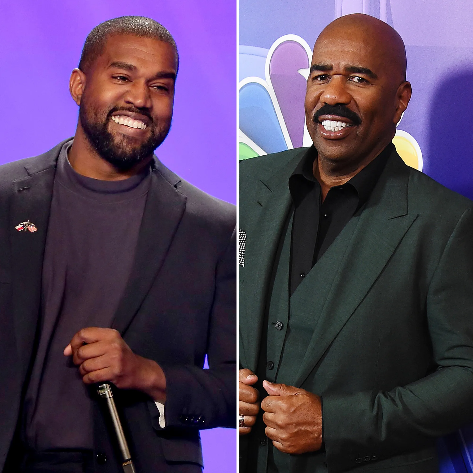 Kanye West Hangs Out With Steve Harvey After Family Drama Public Antics