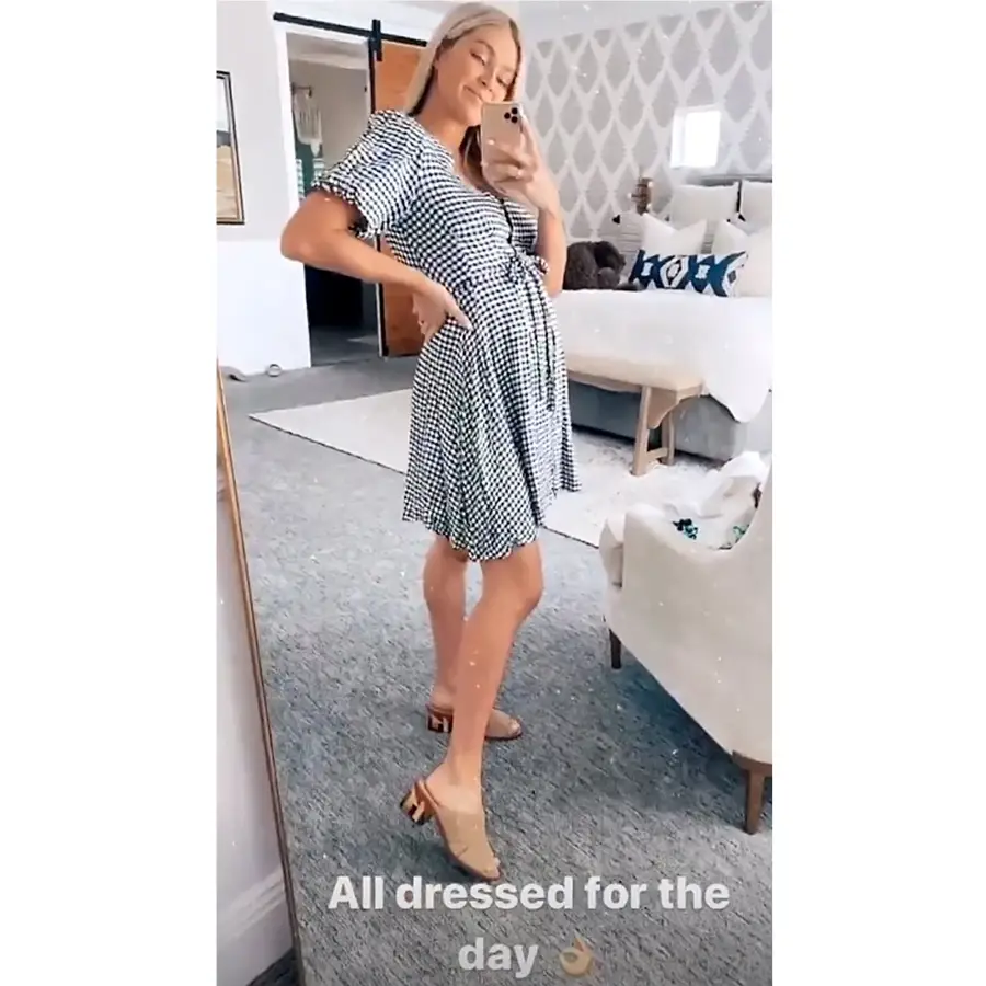 Gingham Girl Lindsay Arnold Baby Bump Album