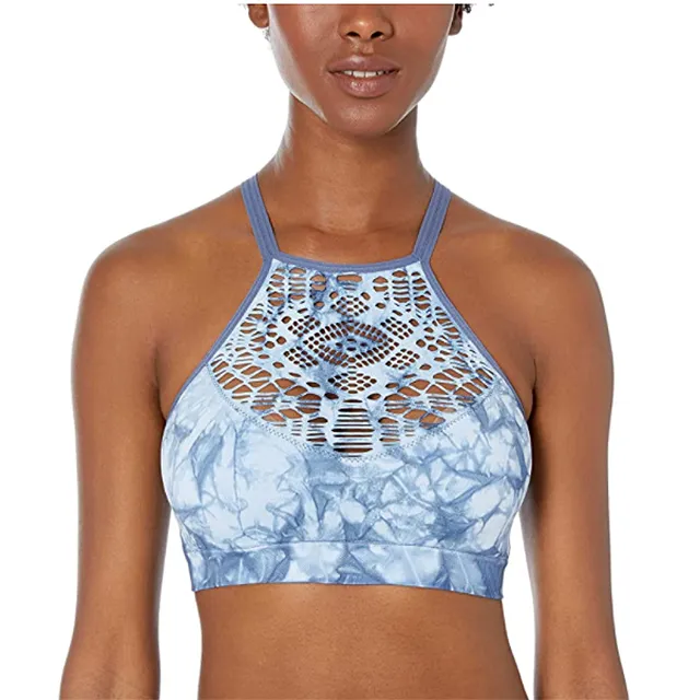 Mae Women's High-Neck Bralette with Cutouts