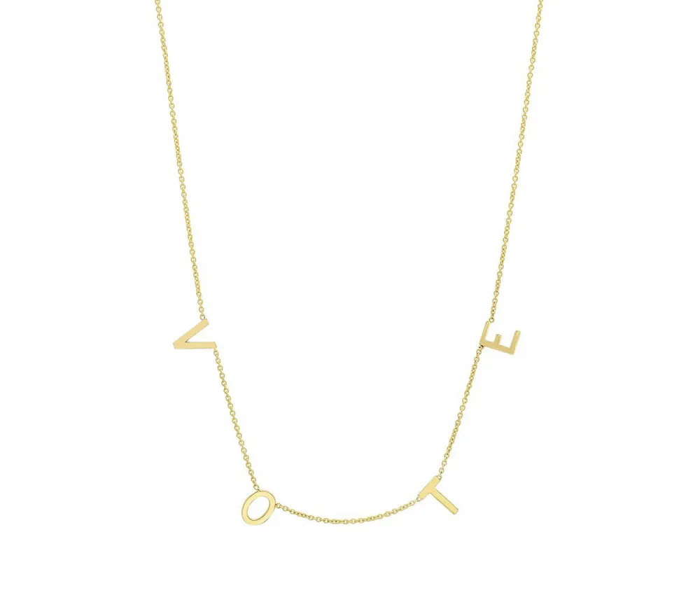 How to Get Michelle Obama&rsquo;s Exact $430 &lsquo;Vote&rsquo; Necklace