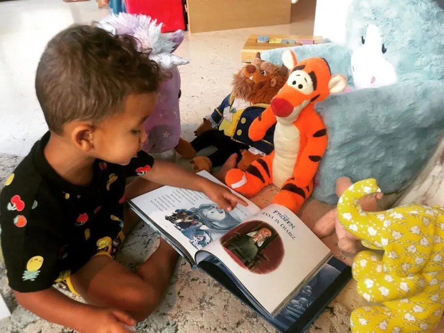 Miles Bookworm Chrissy Teigen Instagram