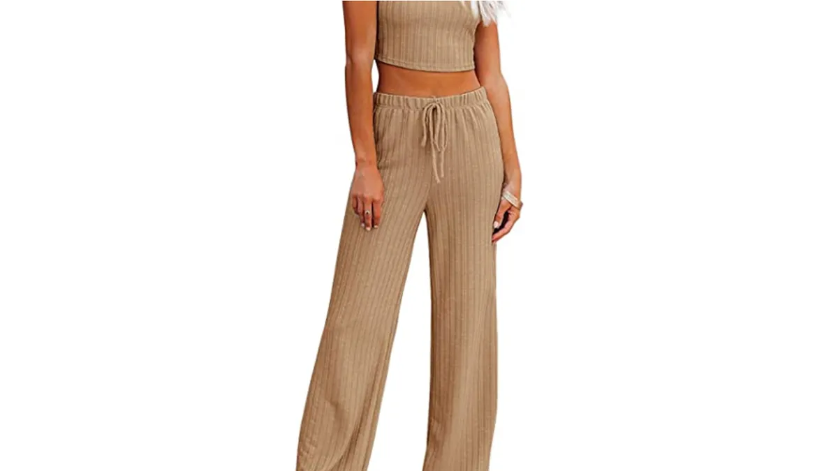 NIMIN Women's Casual Comfy Drawstring Elastic Waist Pants