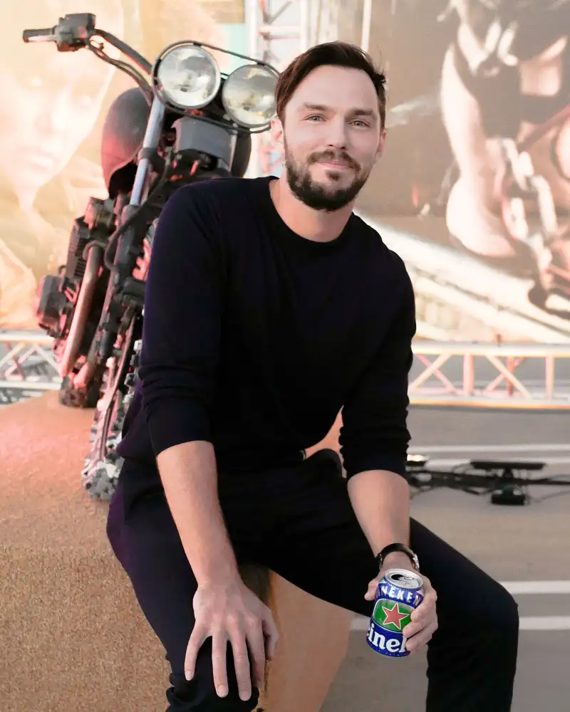 Nicholas Hoult enjoys an alcohol free Heineken 0.0 at drive in screening of Mad Max Fury Road