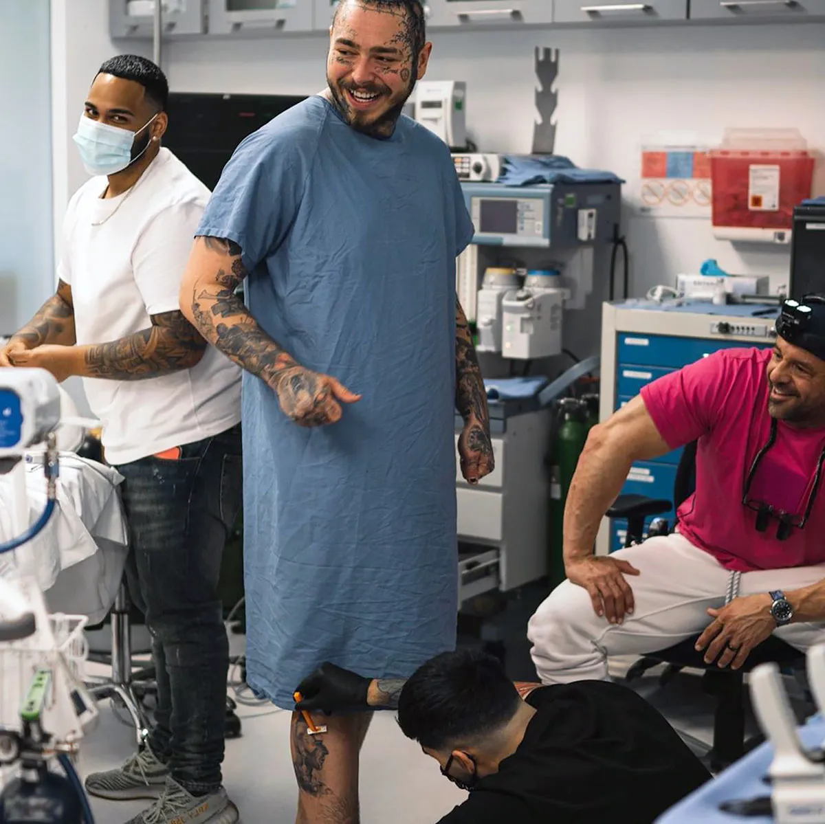 Leave It to Post Malone to Get a Tattoo During a Dentist Appointment