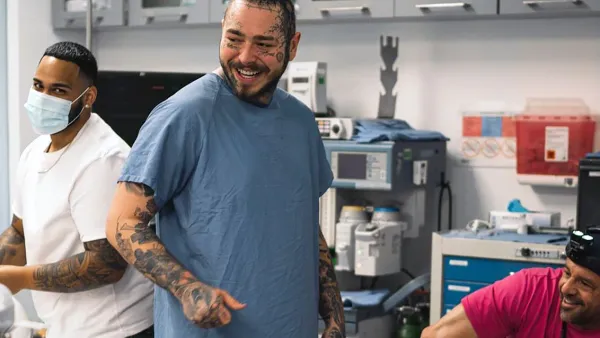 Leave It to Post Malone to Get a Tattoo During a Dentist Appointment