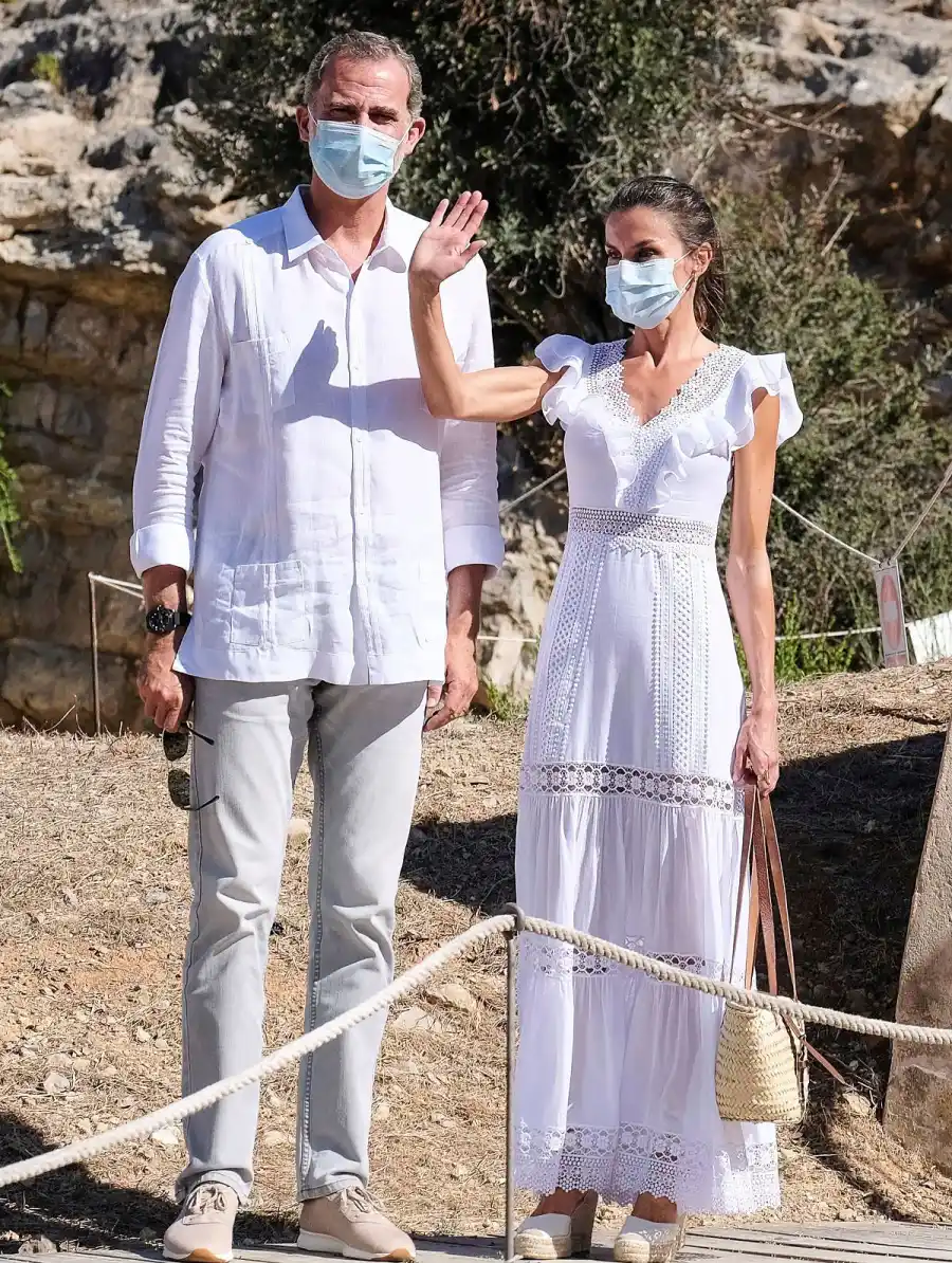 Queen Letizia Wears Another Airy White Number