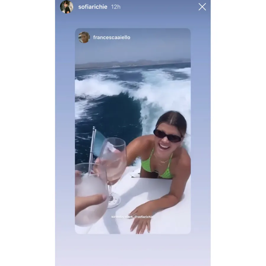 Rose Everything Sofia Richie Is Eating on Her 22nd Birthday Vacation