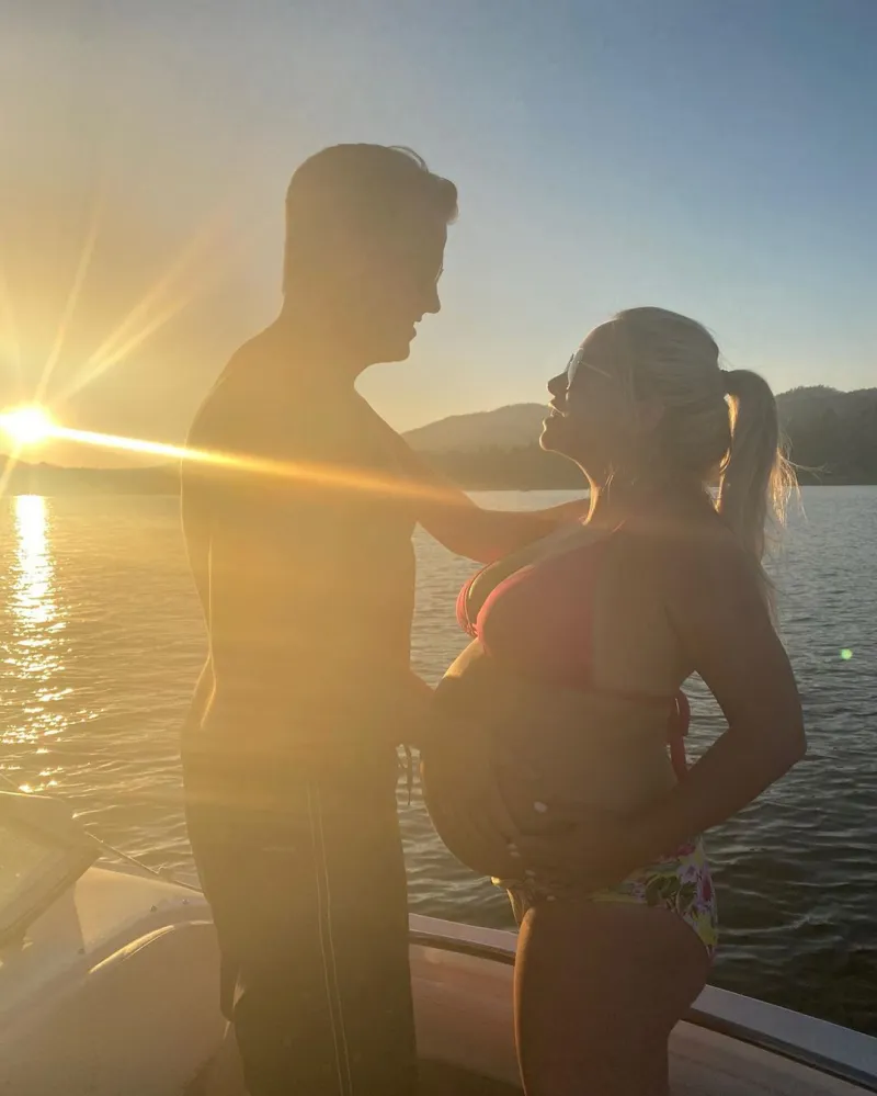 Sabrina Bryan bikini bump