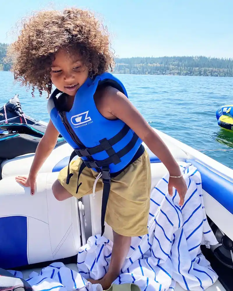 Saint West at the Lake