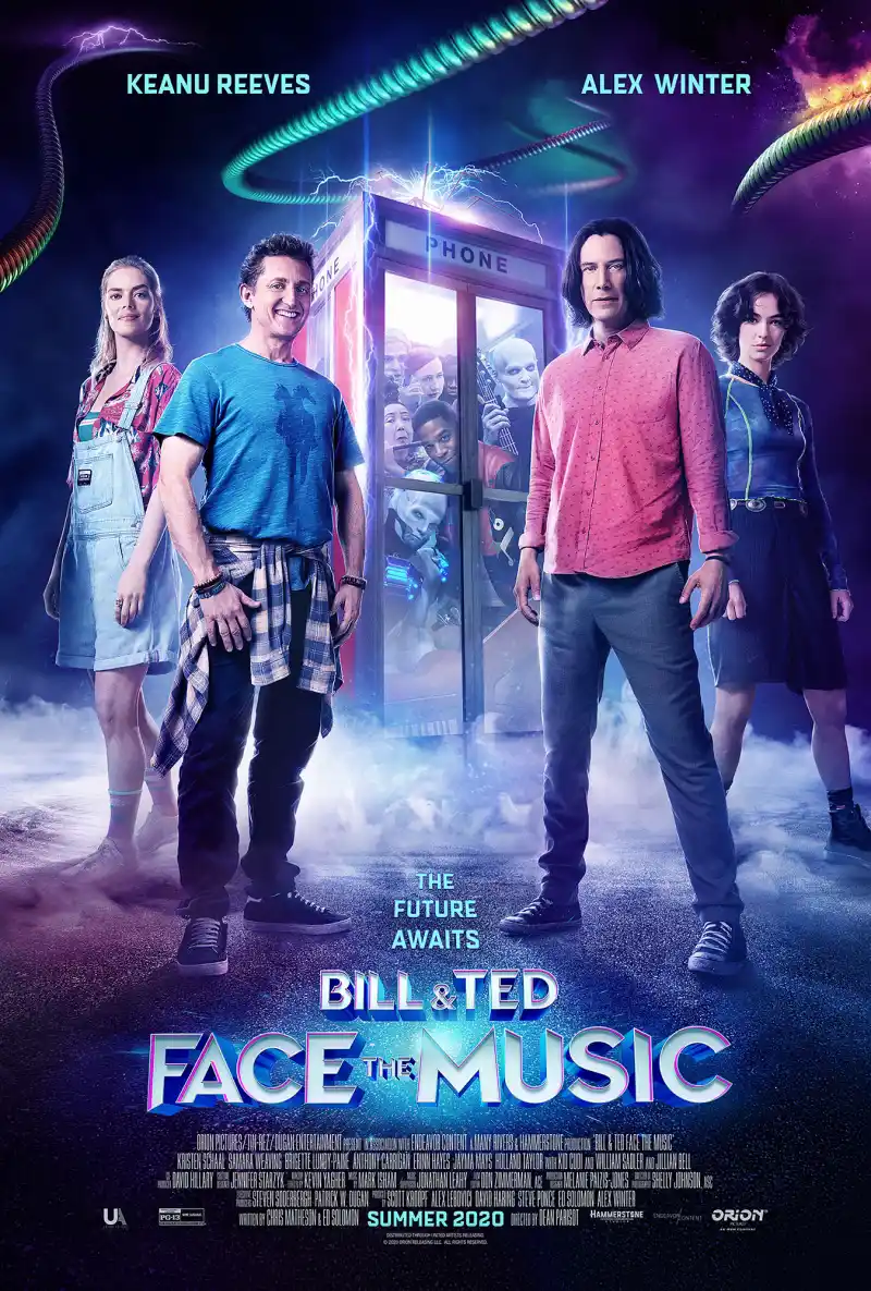 Bill and Ted Face The Music One Sheet Movie Poster Samara Weaving Had No Idea About Bill & Ted Before Landing Role
