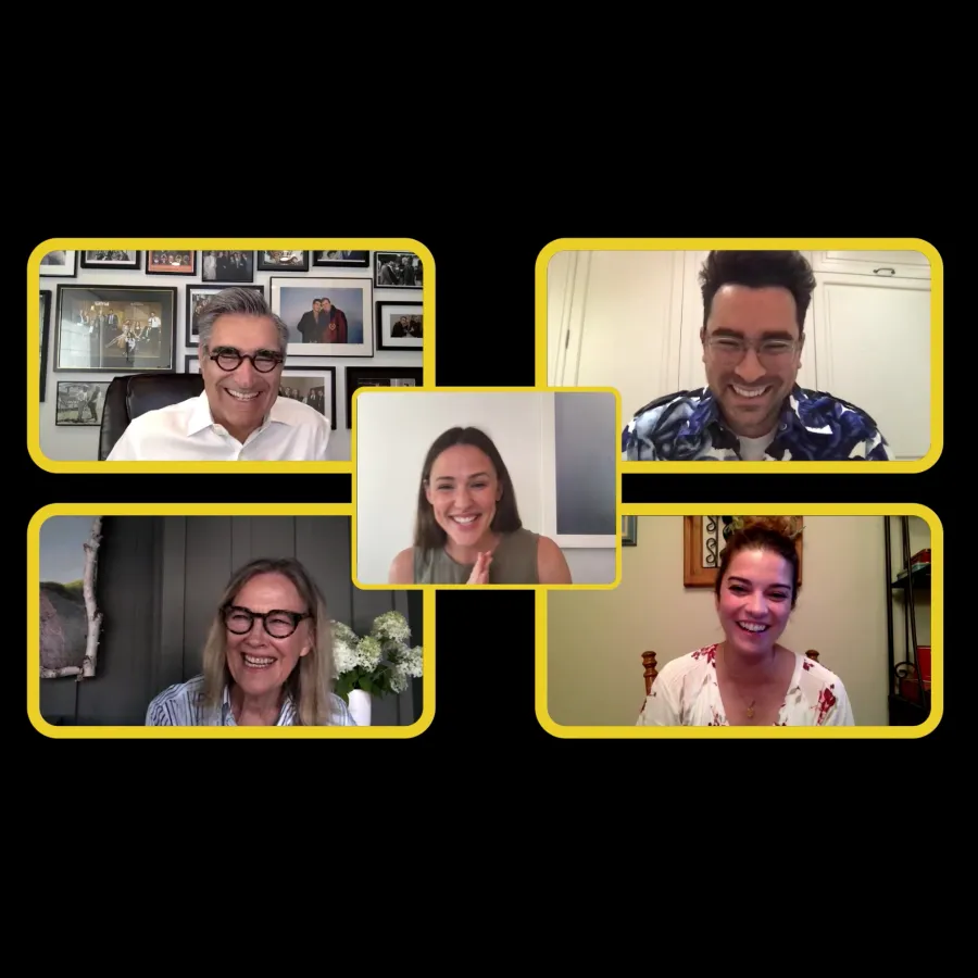 Schitt’s Creek Cast Zoom reunion Jen Garner