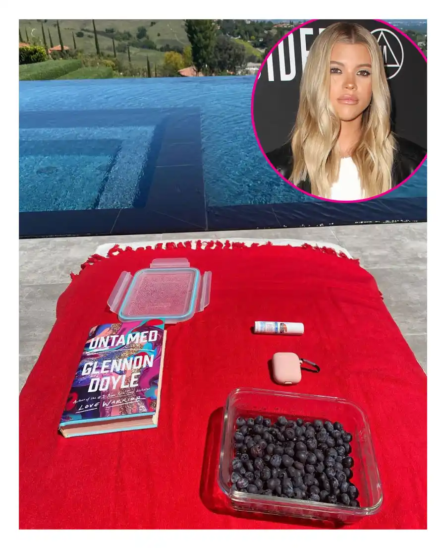 Sofia Richie Stars Snacking Poolside