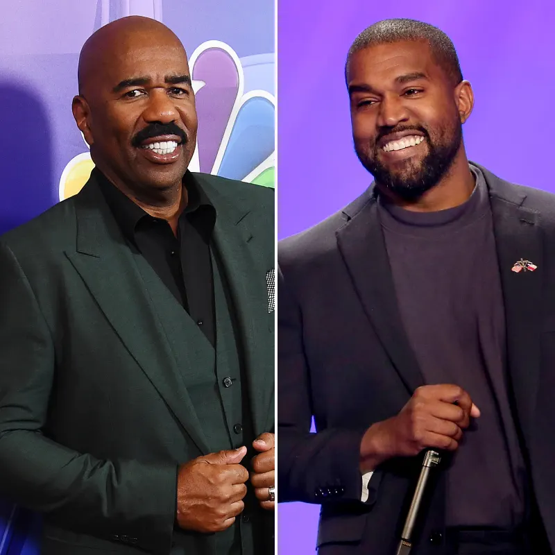 Steve Harvey Visits Kanye West Amid Ongoing Family Drama